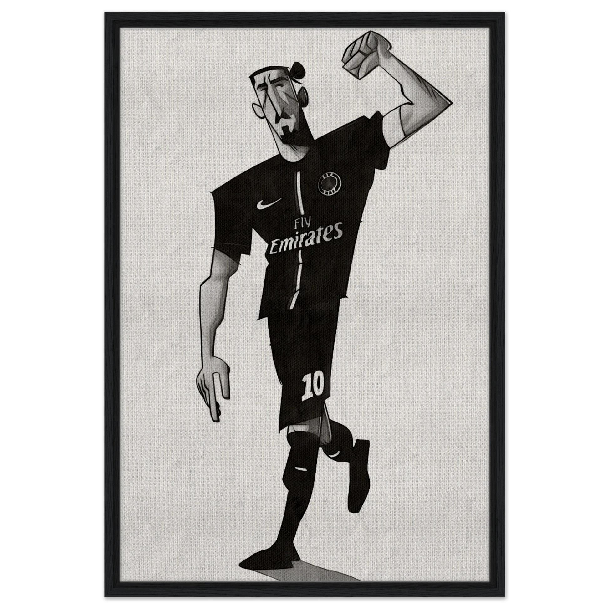 Zlatan Ibrahimovic - Gerahmte Leinwand