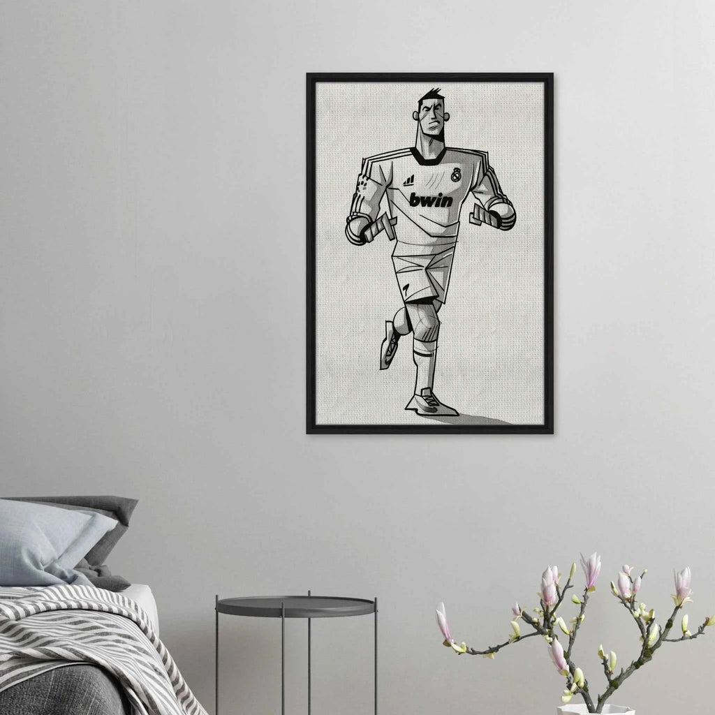 Cristiano Ronaldo - Gerahmte Leinwand