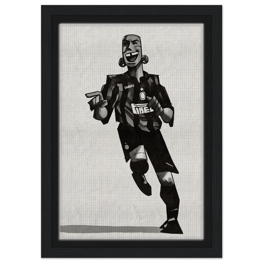 Ronaldo - Gerahmte Leinwand