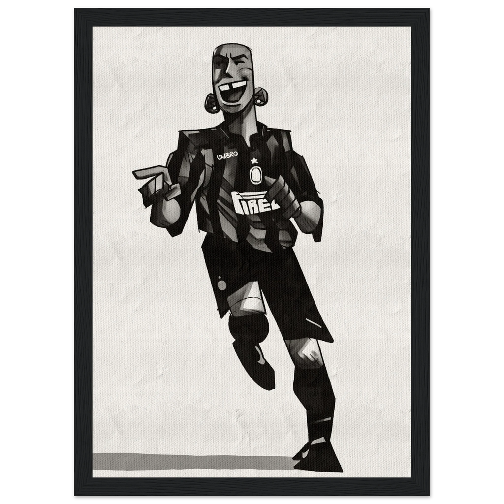 Ronaldo - Poster im Rahmen