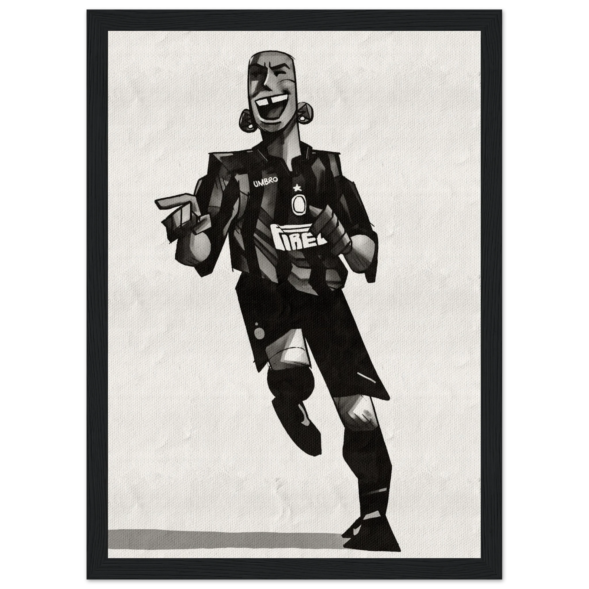 Ronaldo - Poster im Rahmen