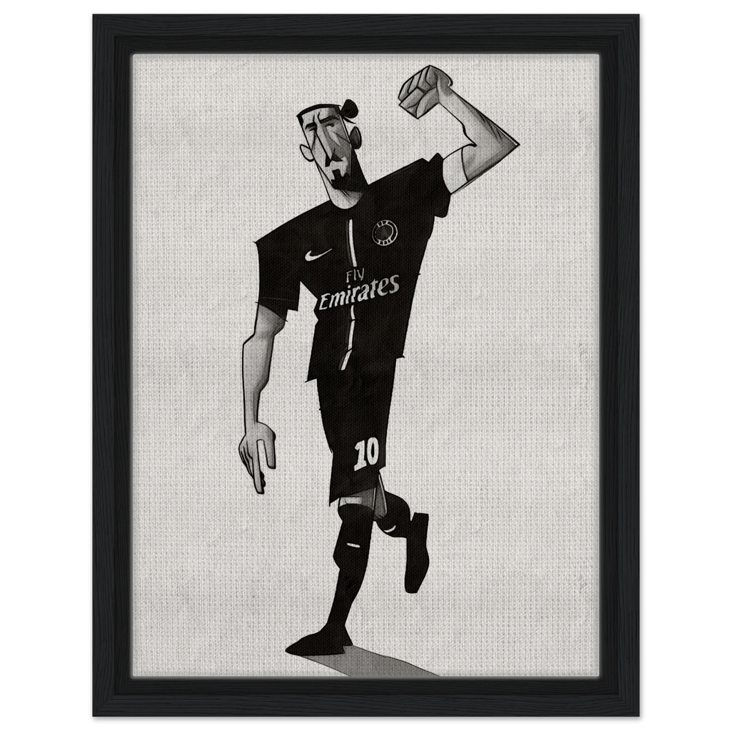 Zlatan Ibrahimovic - Gerahmte Leinwand