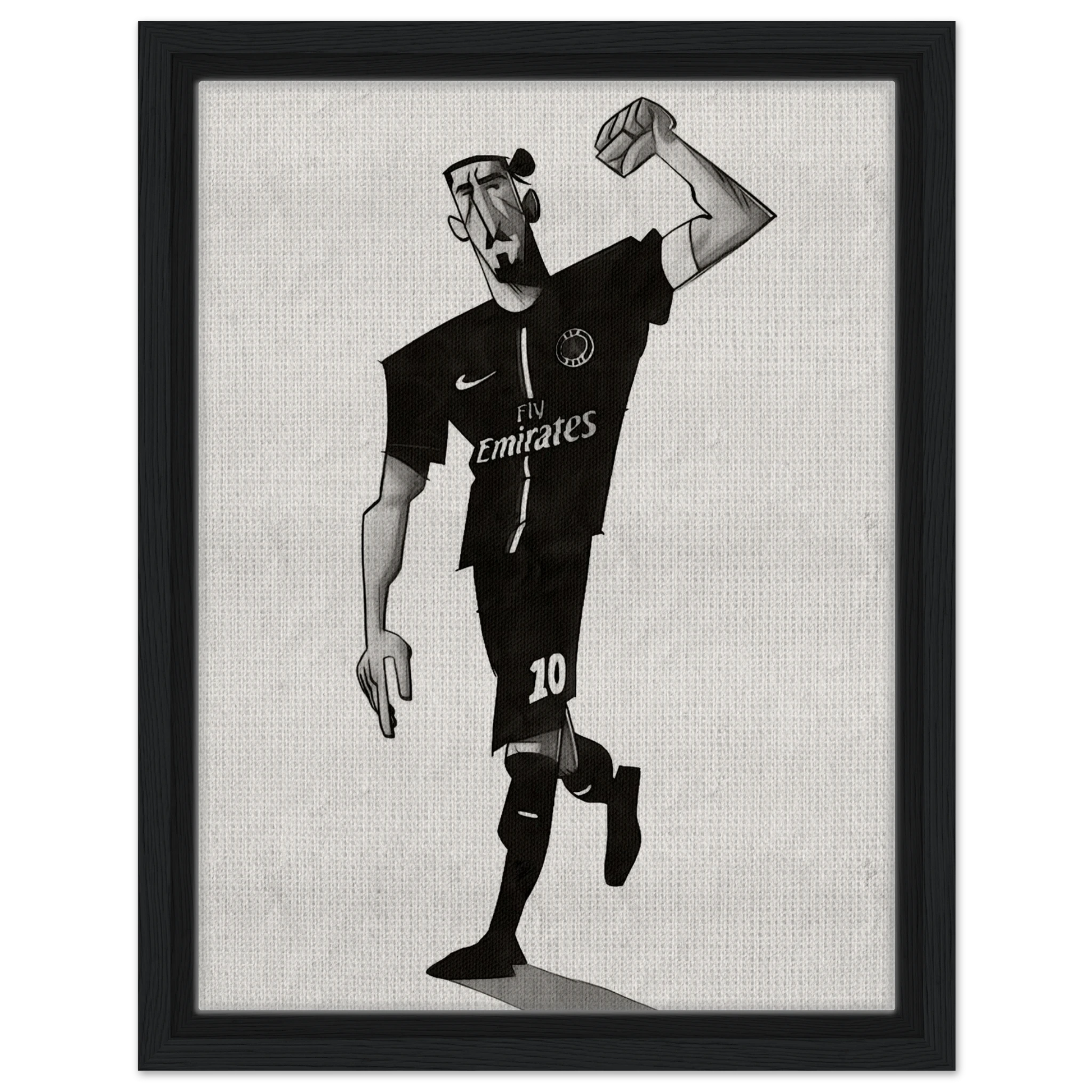 Zlatan Ibrahimovic - Gerahmte Leinwand