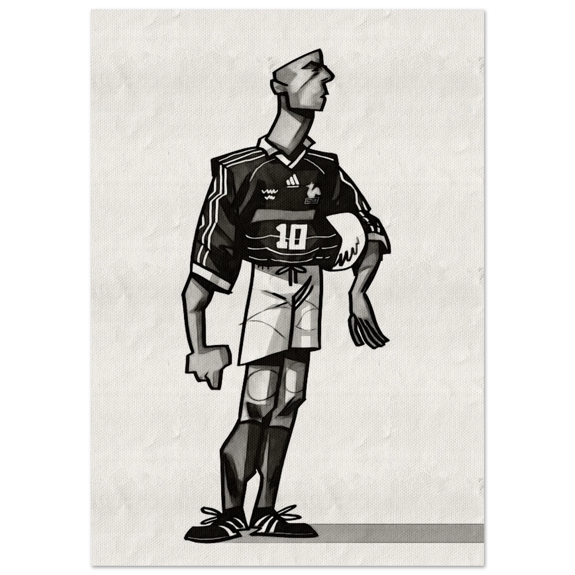 Zinedine Zidane - Kunstdruck