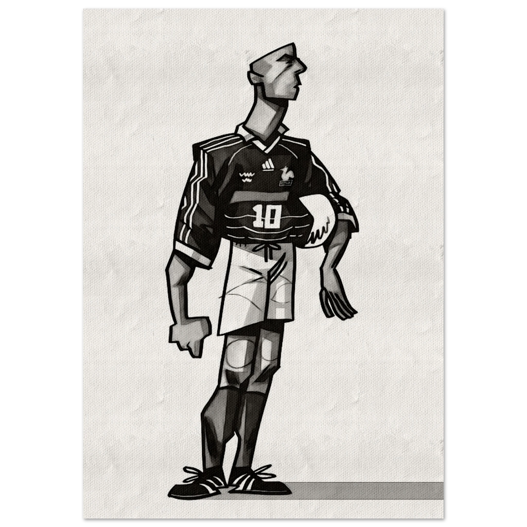 Zinedine Zidane - Kunstdruck