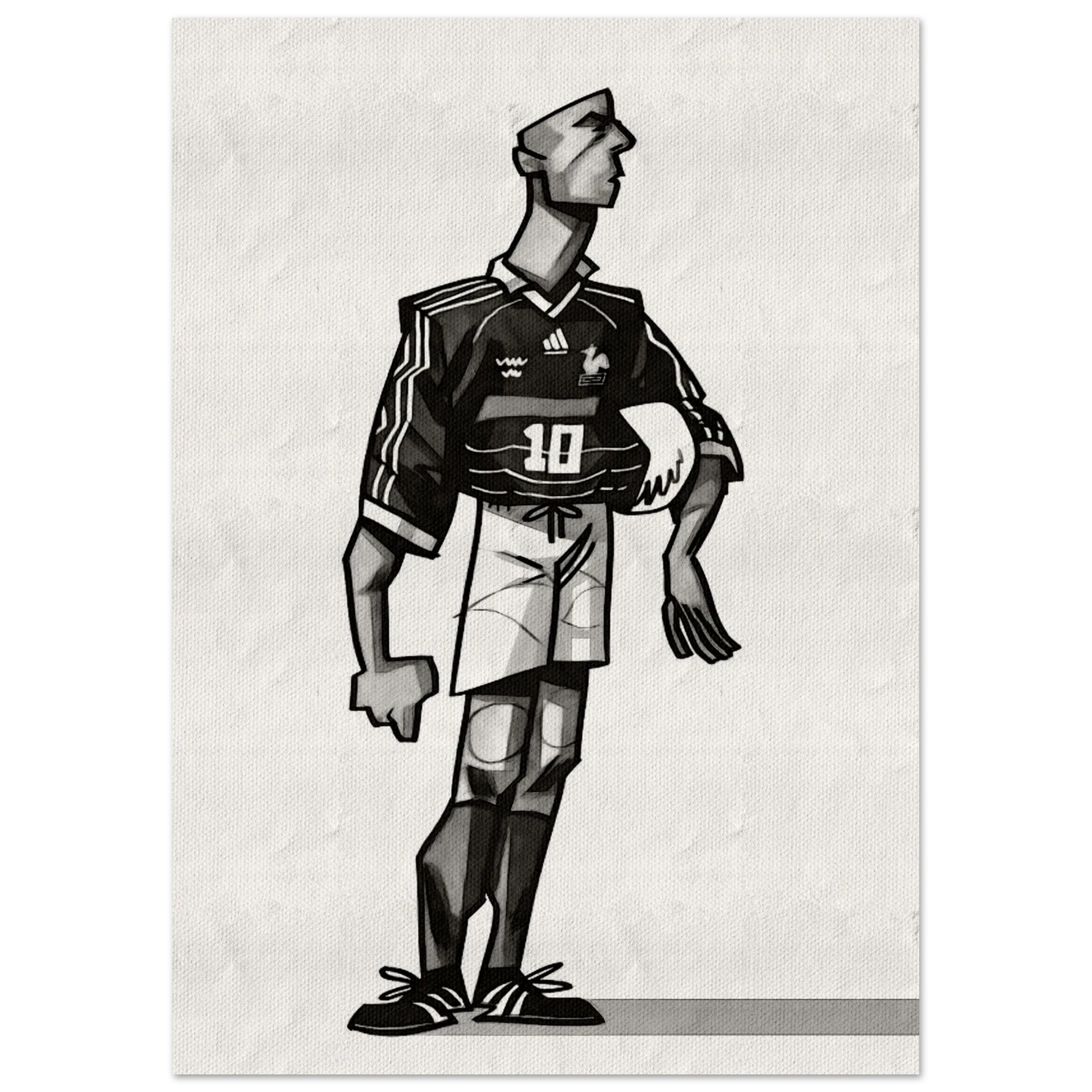 Zinedine Zidane - Kunstdruck