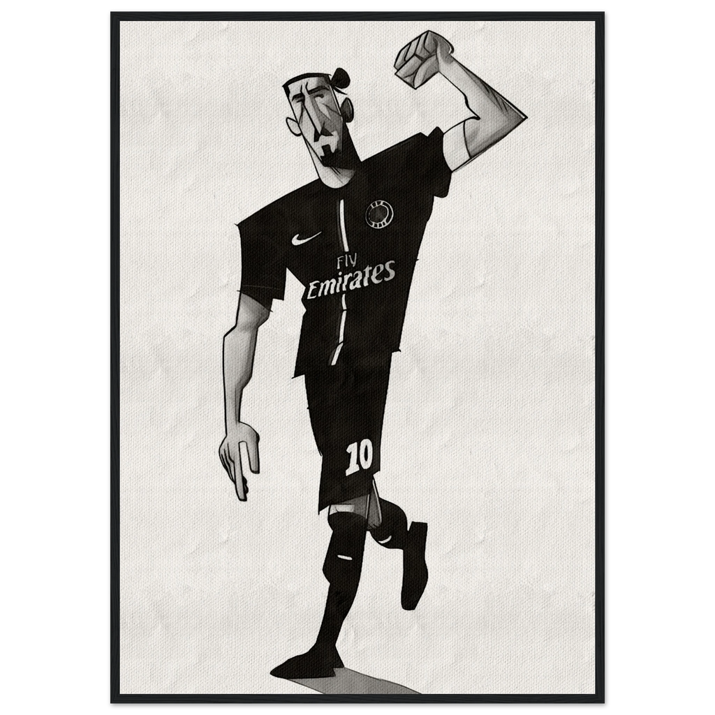Zlatan Ibrahimovic - Poster im Rahmen
