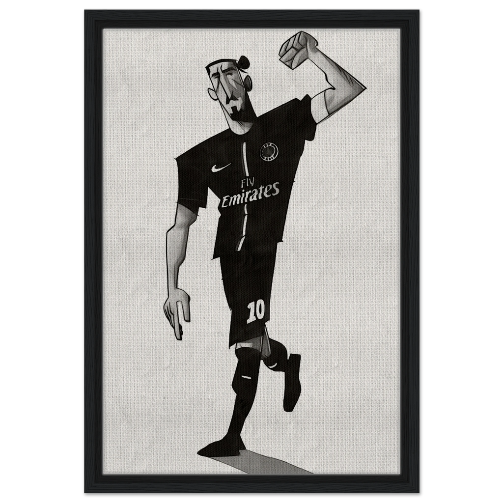 Zlatan Ibrahimovic - Gerahmte Leinwand