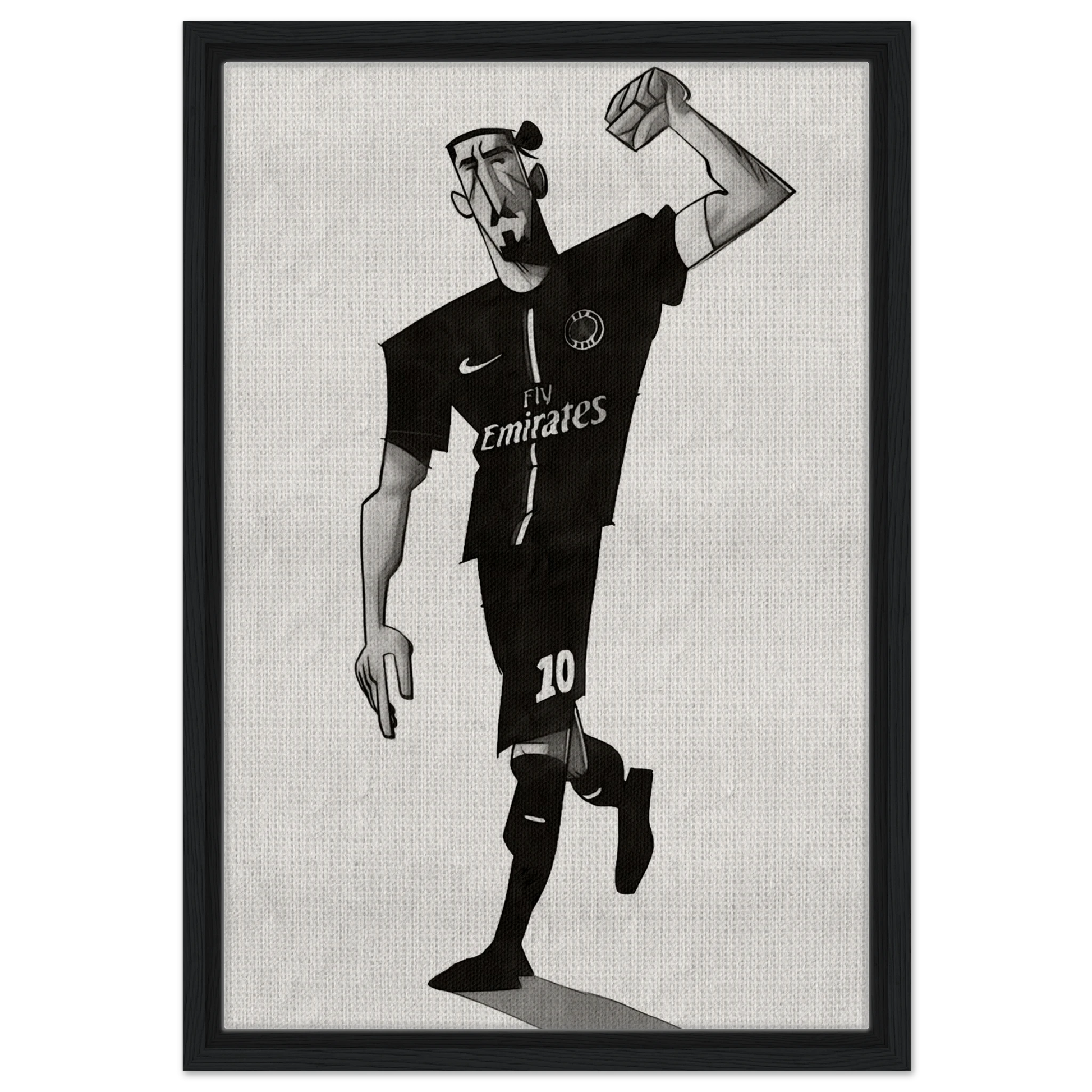 Zlatan Ibrahimovic - Gerahmte Leinwand