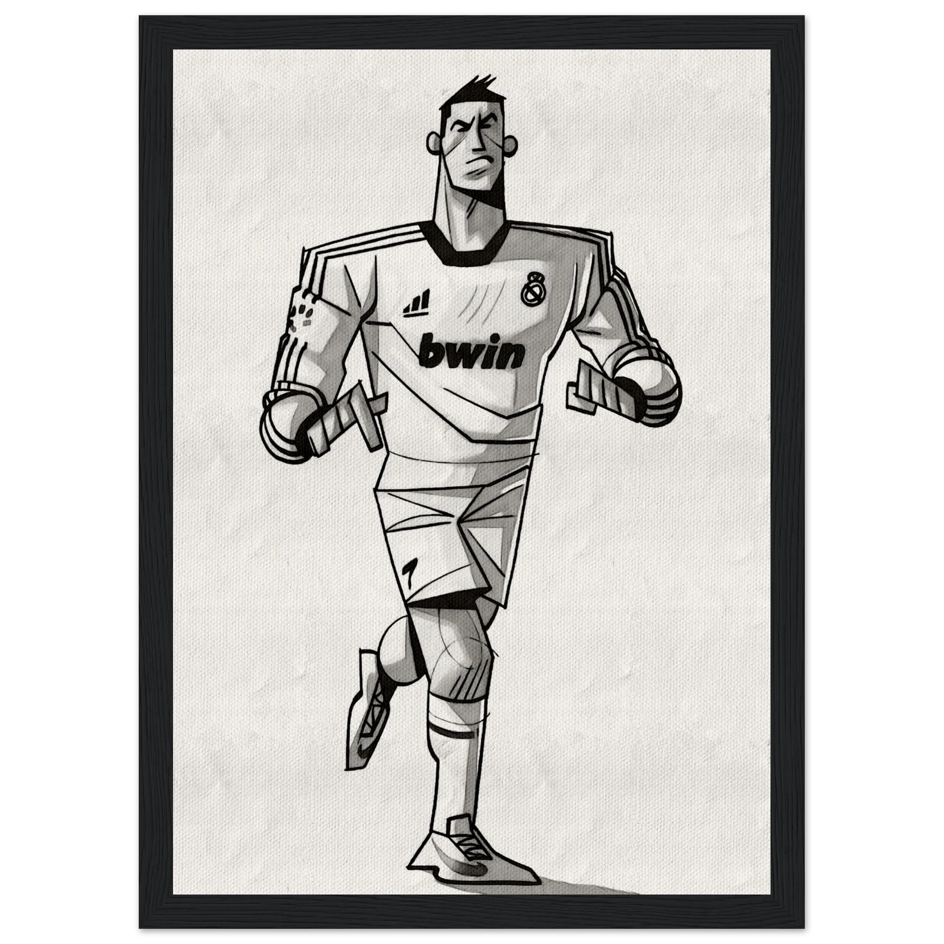 Cristiano Ronaldo - Poster im Rahmen