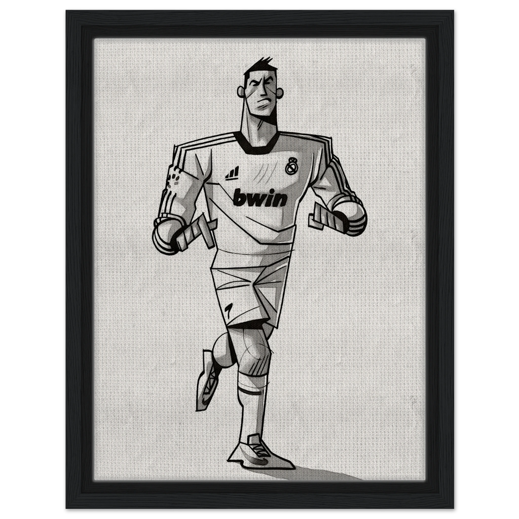 Cristiano Ronaldo - Gerahmte Leinwand