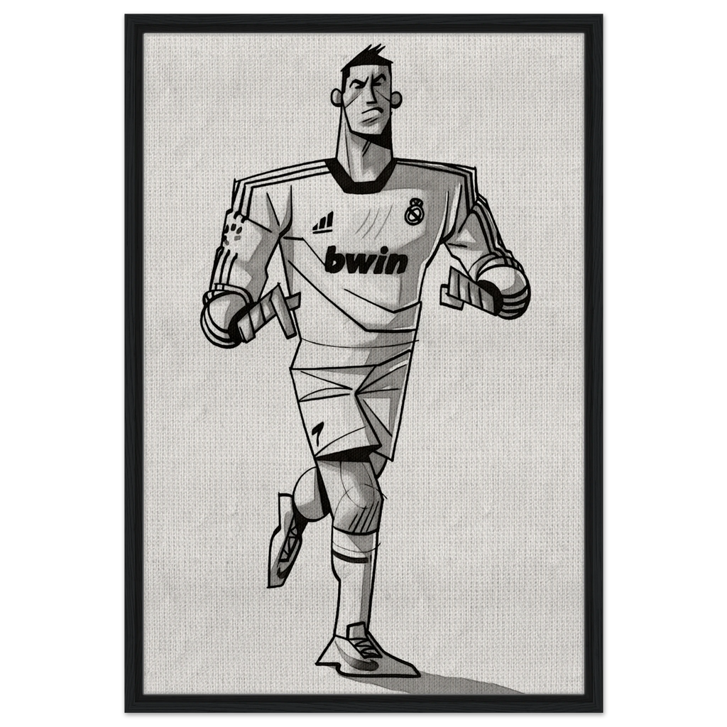 Cristiano Ronaldo - Gerahmte Leinwand