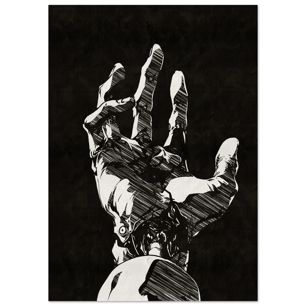 reaching for the darkness - Kunstdruck