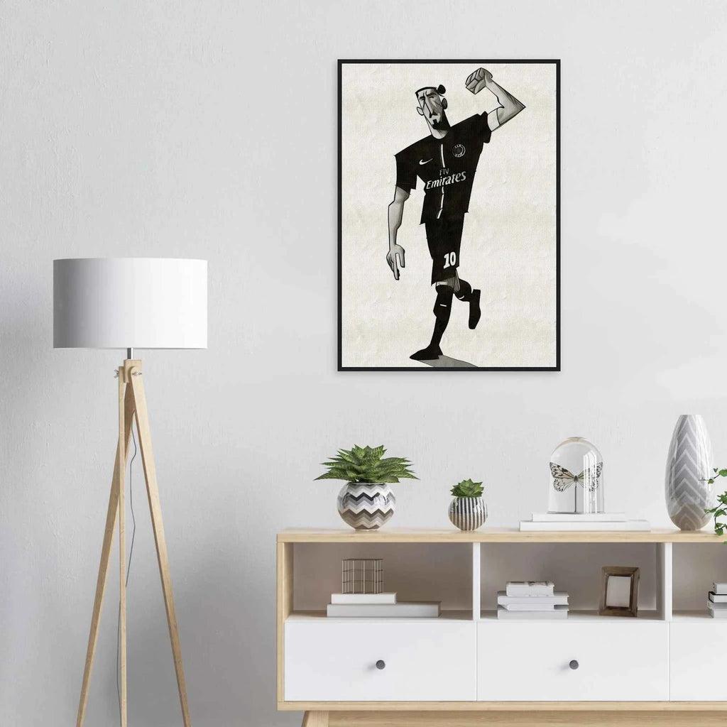 Zlatan Ibrahimovic - Poster im Rahmen