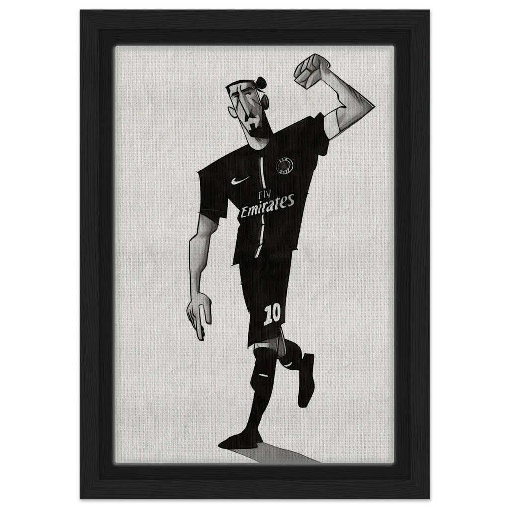Zlatan Ibrahimovic - Gerahmte Leinwand