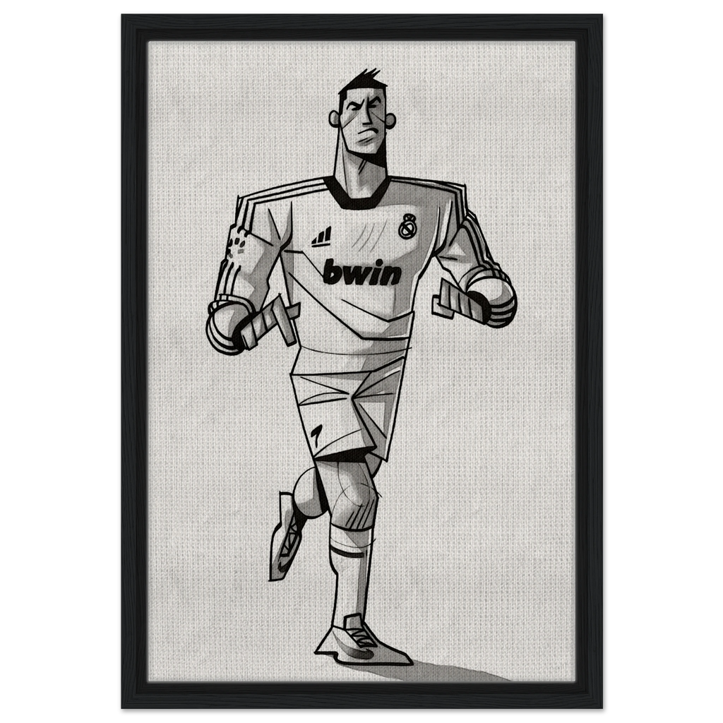 Cristiano Ronaldo - Gerahmte Leinwand