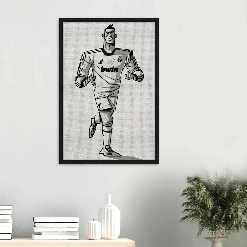 Cristiano Ronaldo - Gerahmte Leinwand
