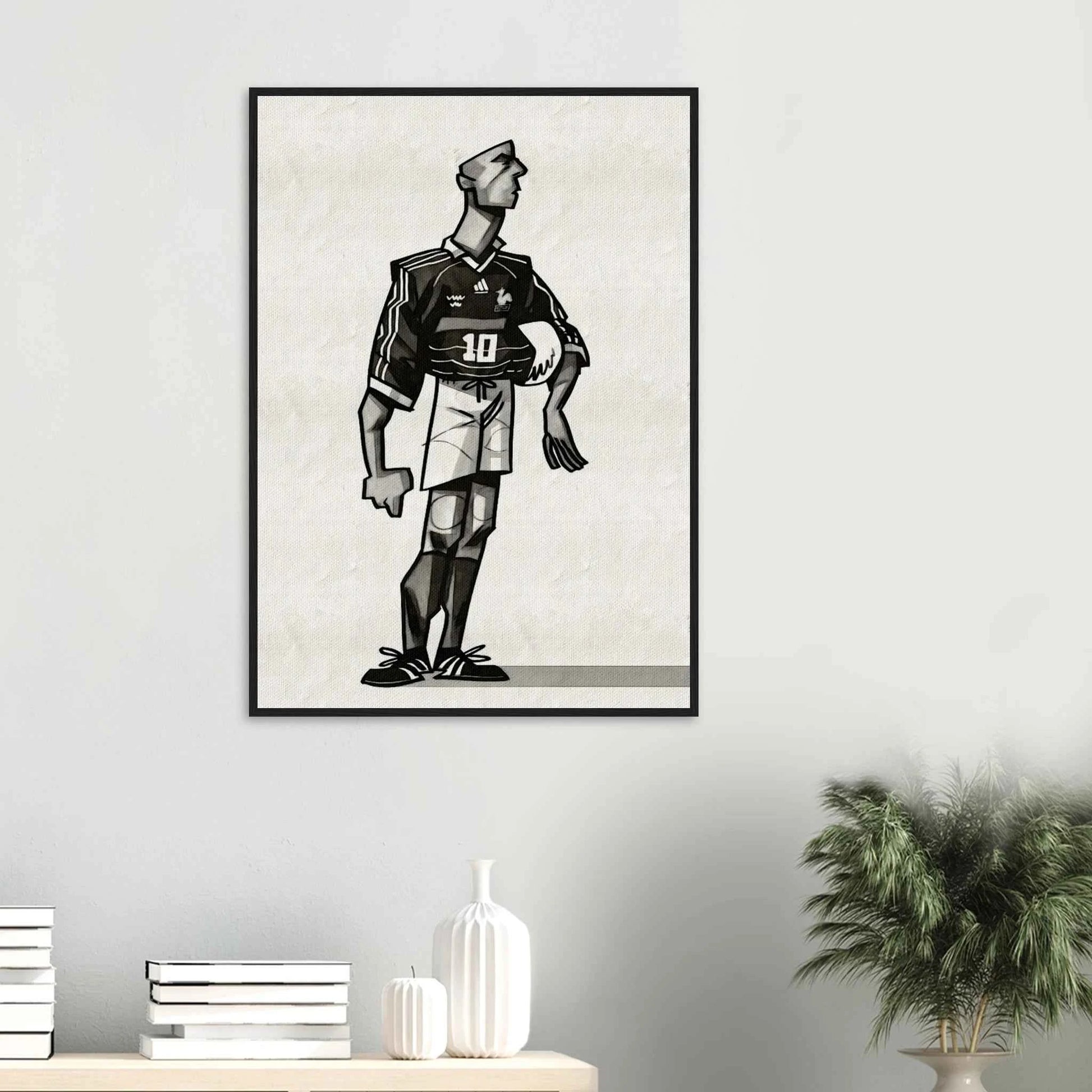 Zinedine Zidane - Poster im Rahmen