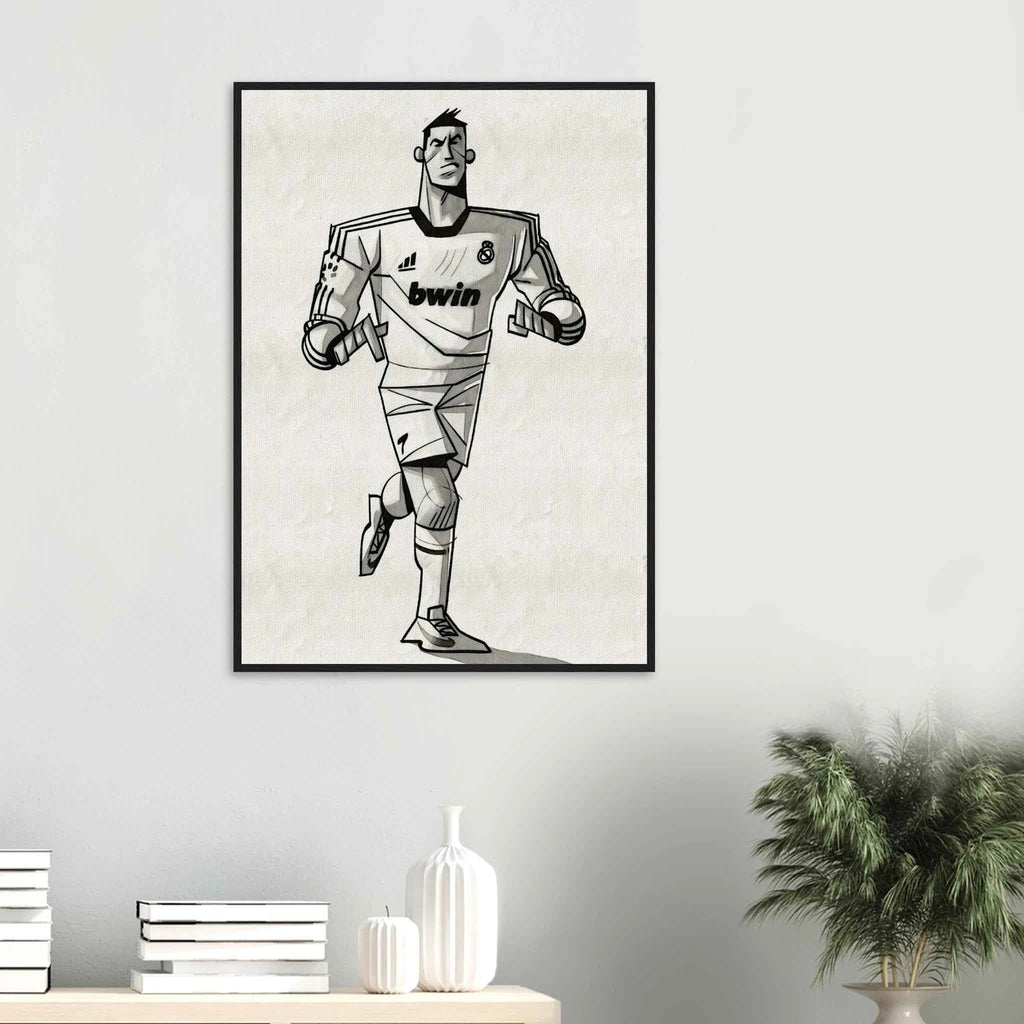 Cristiano Ronaldo - Poster im Rahmen
