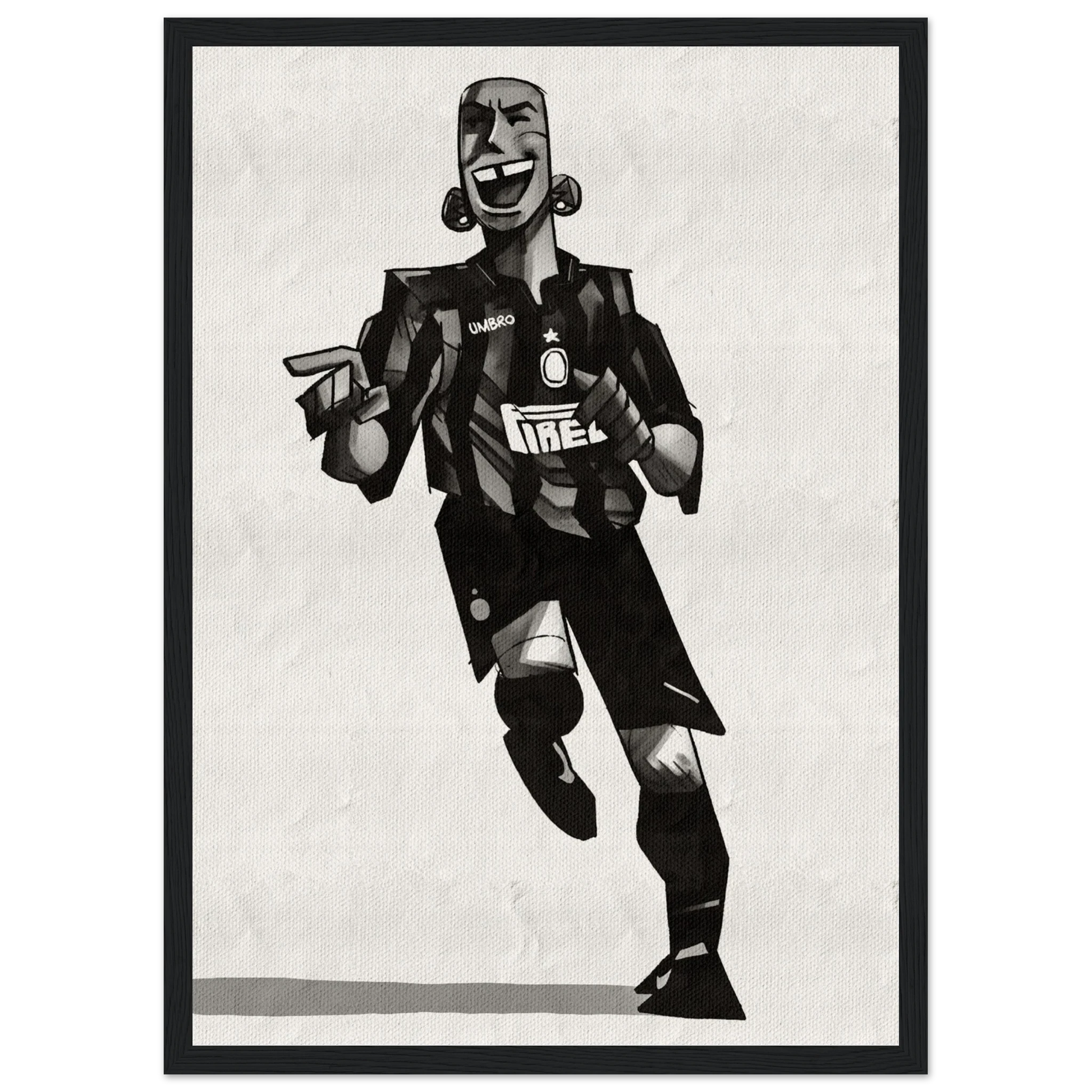 Ronaldo - Poster im Rahmen