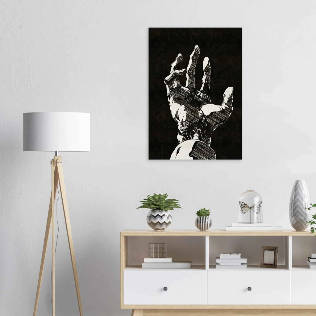 reaching for the darkness - Kunstdruck