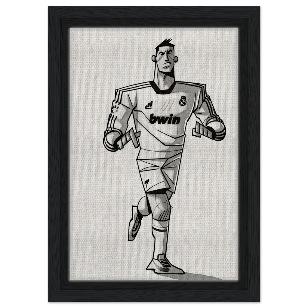 Cristiano Ronaldo - Gerahmte Leinwand