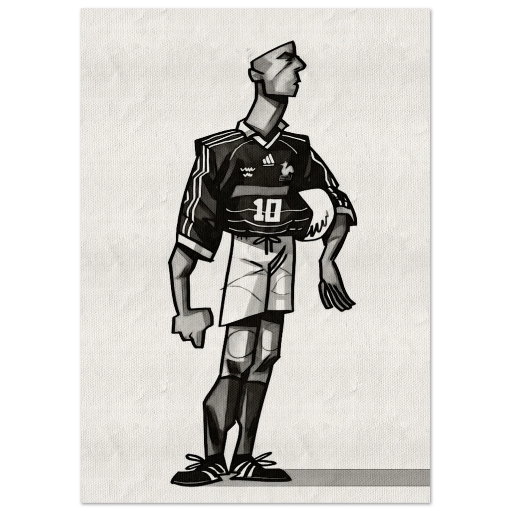 Zinedine Zidane - Kunstdruck