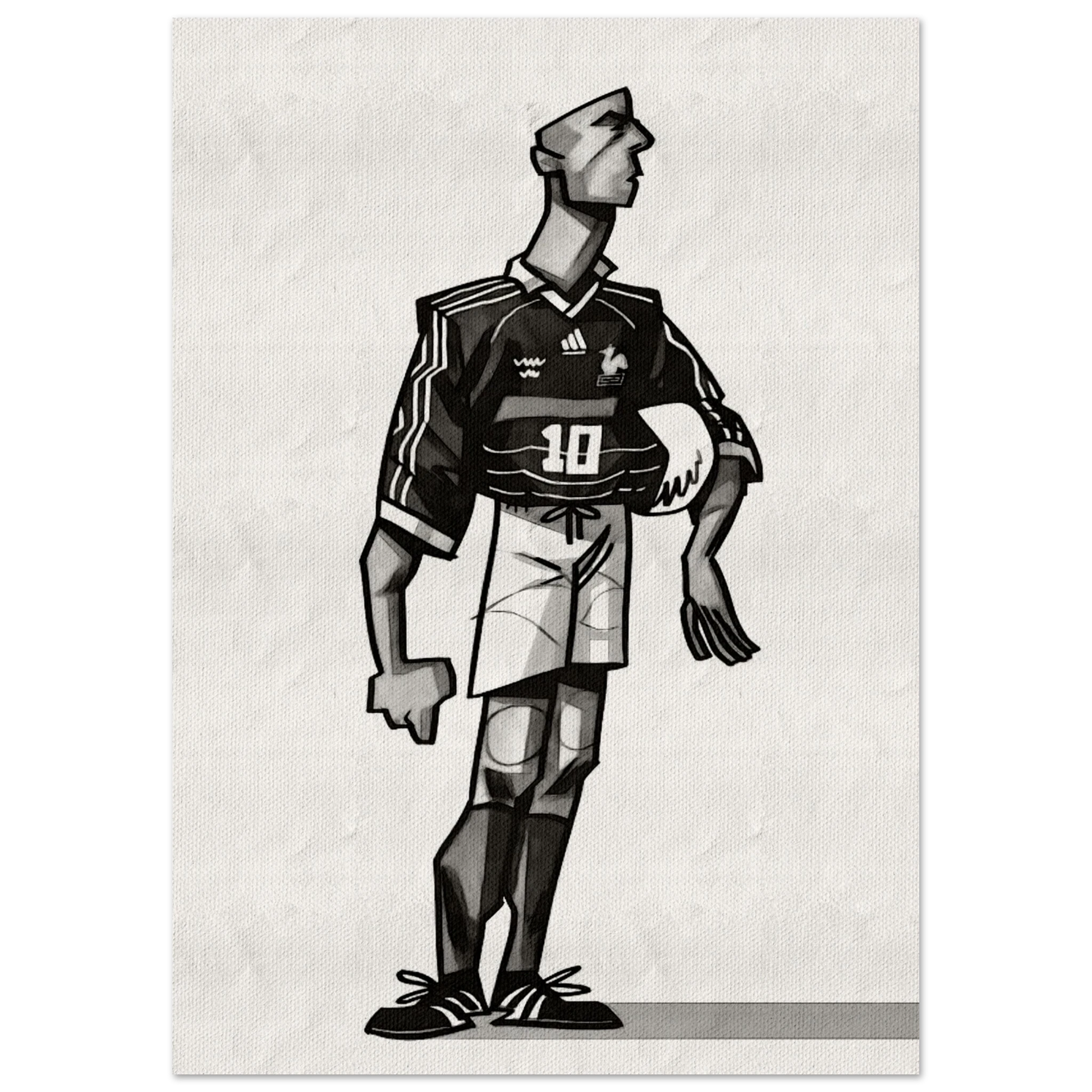 Zinedine Zidane - Kunstdruck