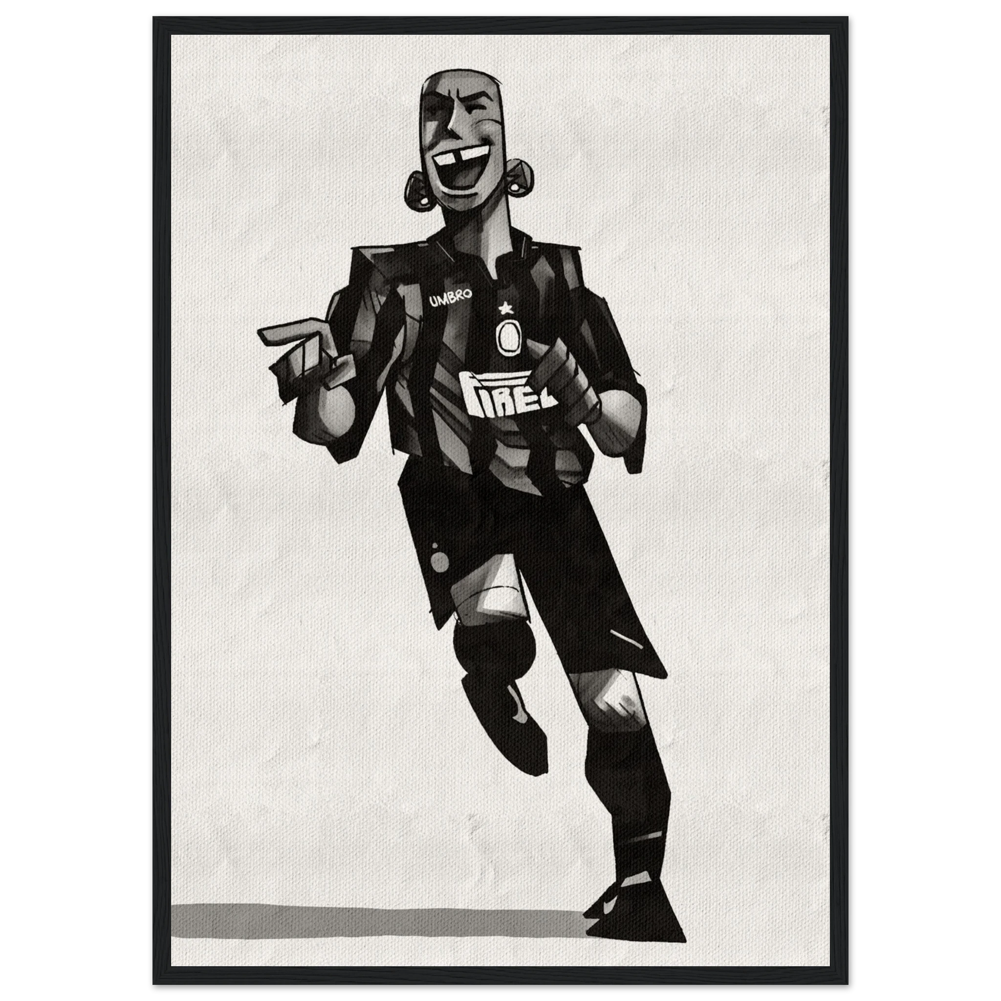 Ronaldo - Poster im Rahmen