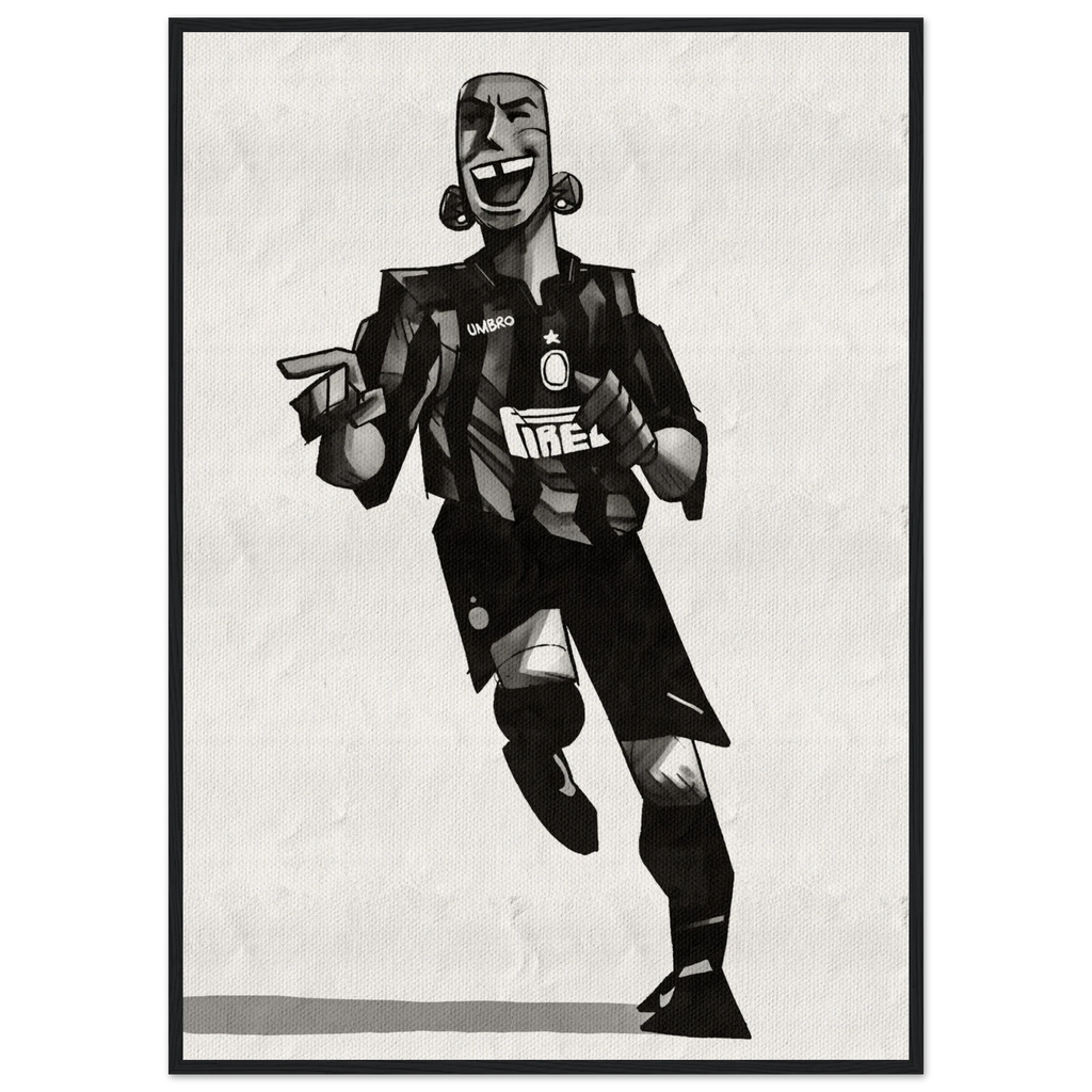 Ronaldo - Poster im Rahmen