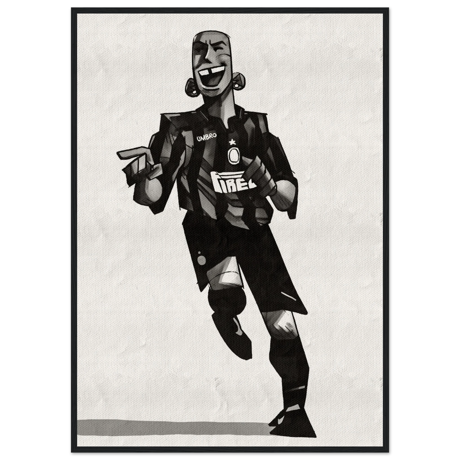 Ronaldo - Poster im Rahmen