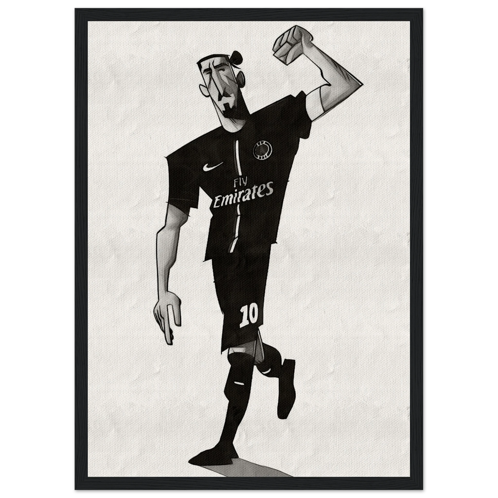 Zlatan Ibrahimovic - Poster im Rahmen